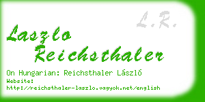 laszlo reichsthaler business card